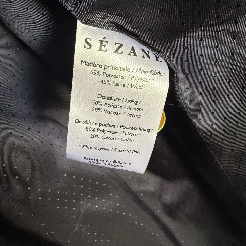 NWT Sézane Michele blazer in navy - size 40 / us 8 - Picture 12 of 15